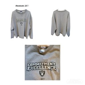 VINTAGE REEBOK RAIDERS SWEATSHIRT  SIZE 2XL